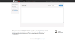 Desktop Screenshot of 0bin.net